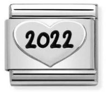 Nm 330101/49 Звено CLASSIC символ "2022" сталь/серебро 925°