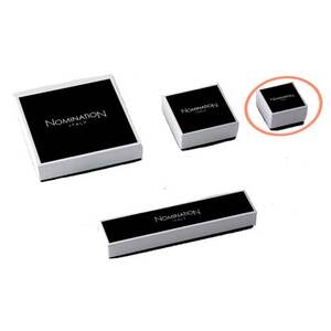 BOX100 Упаковочная коробка маленькая черно-белая квадратная