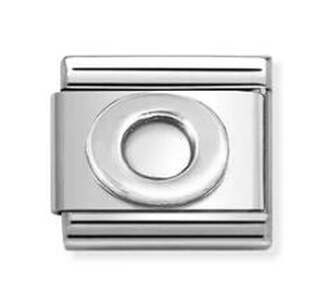 Nm 330113/15 Звено CLASSIC символ "O" сталь/серебро 925°