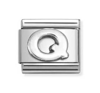 Nm 330113/17 Звено CLASSIC символ "Q" сталь/серебро 925°