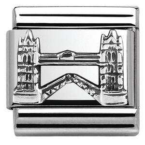 Nm 330105/10 Звено CLASSIC символ "Tower Bridge" сталь/серебро 925°