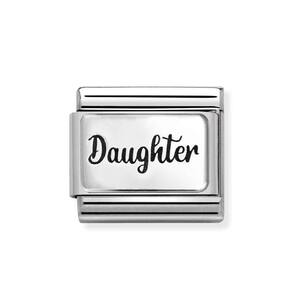 Nm 330111/43 Звено CLASSIC символ "Daughter" сталь/серебро 925°