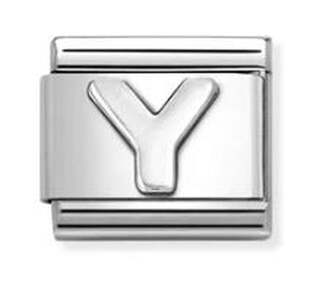 Nm 330113/25 Звено CLASSIC символ "Y" сталь/серебро 925°